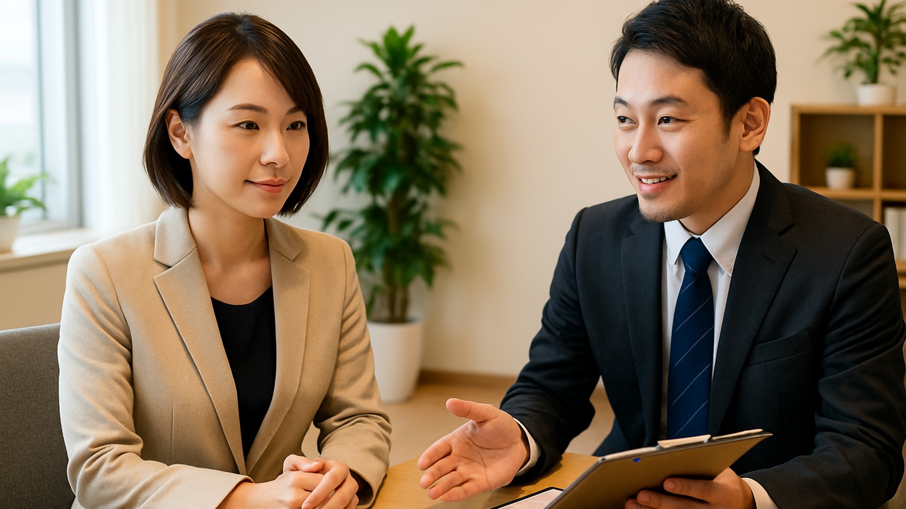 浮気調査の費用について相談する女性