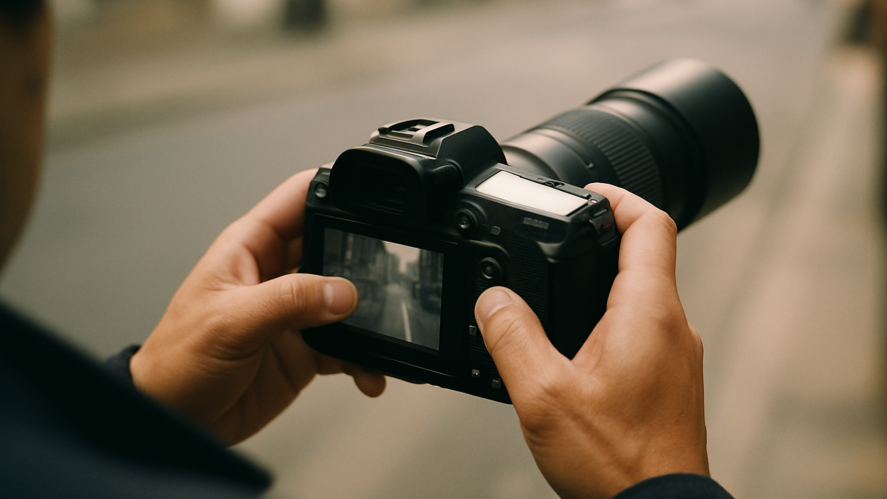 プロが撮影した証拠写真を確認するイメージ