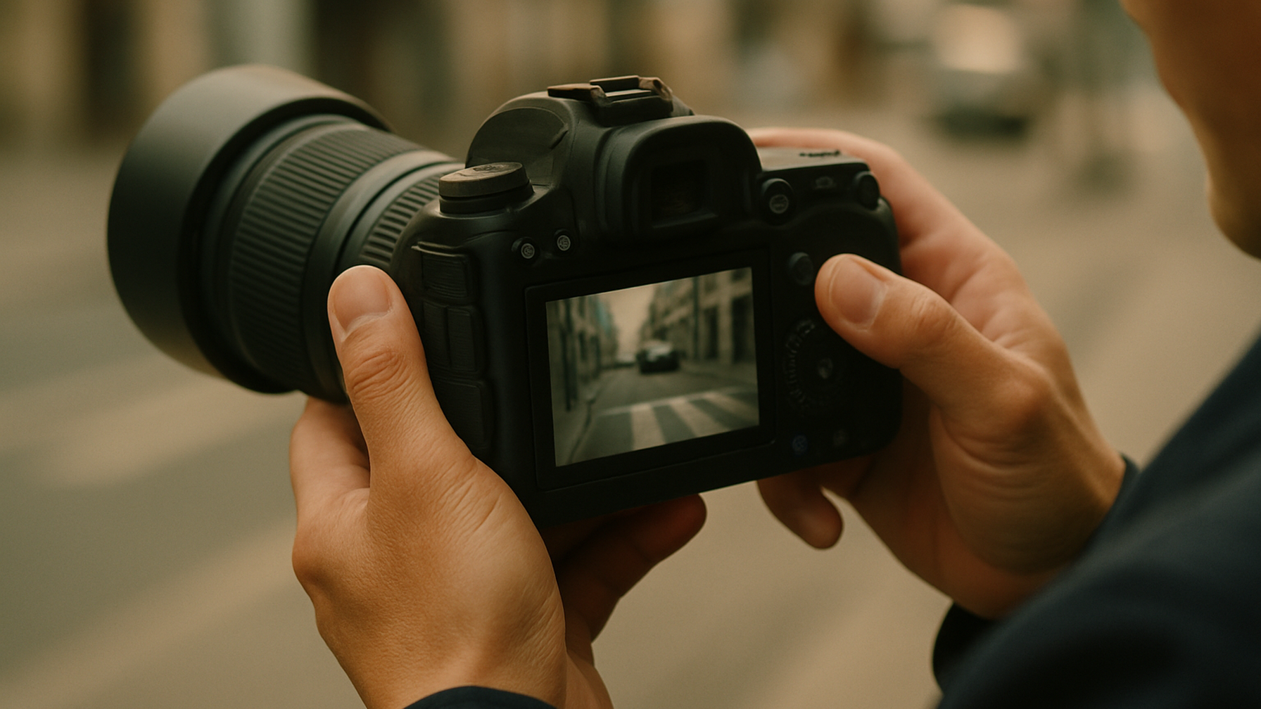 プロが撮影した証拠写真を確認するイメージ