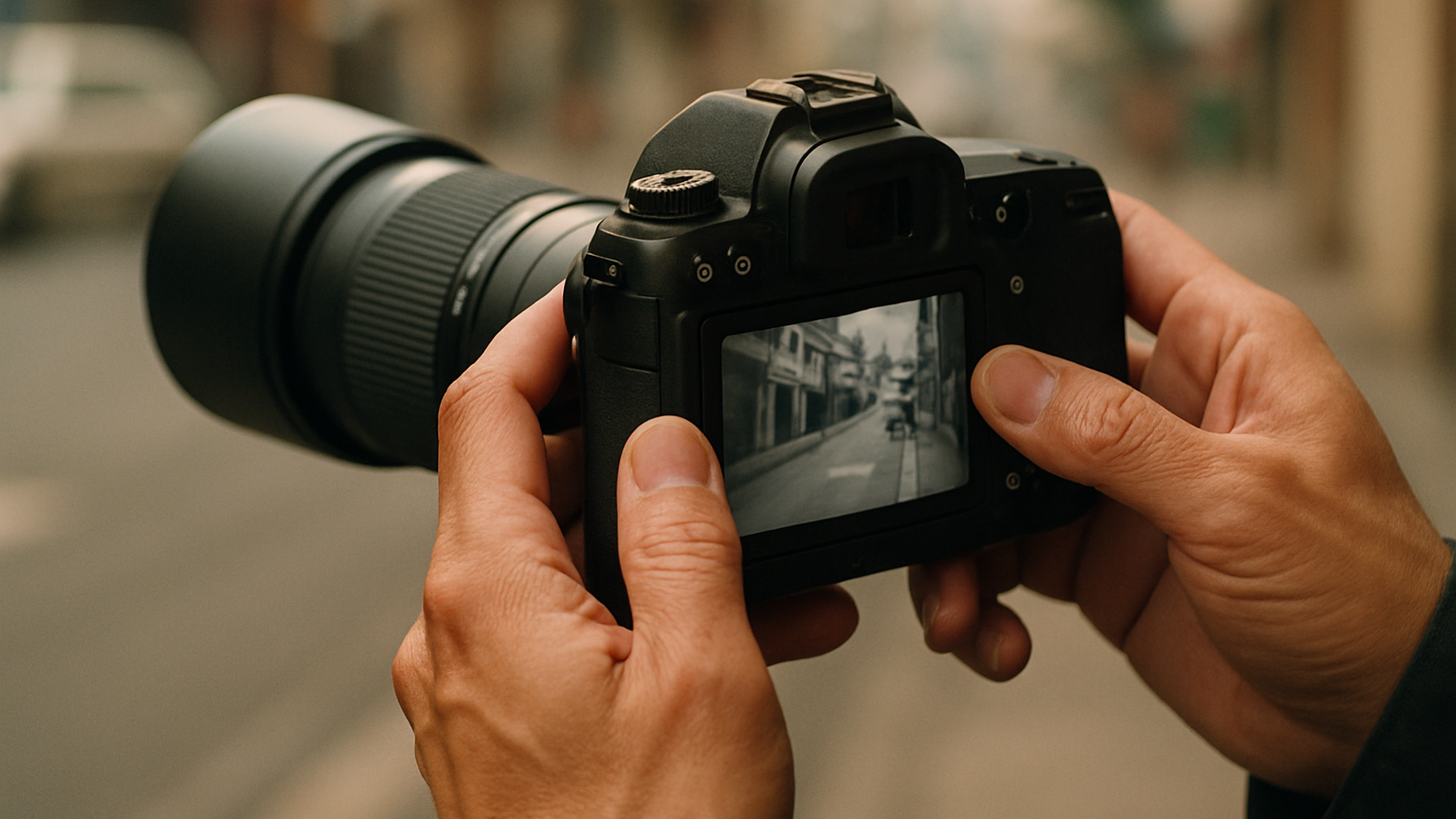 プロが撮影した証拠写真を確認するイメージ