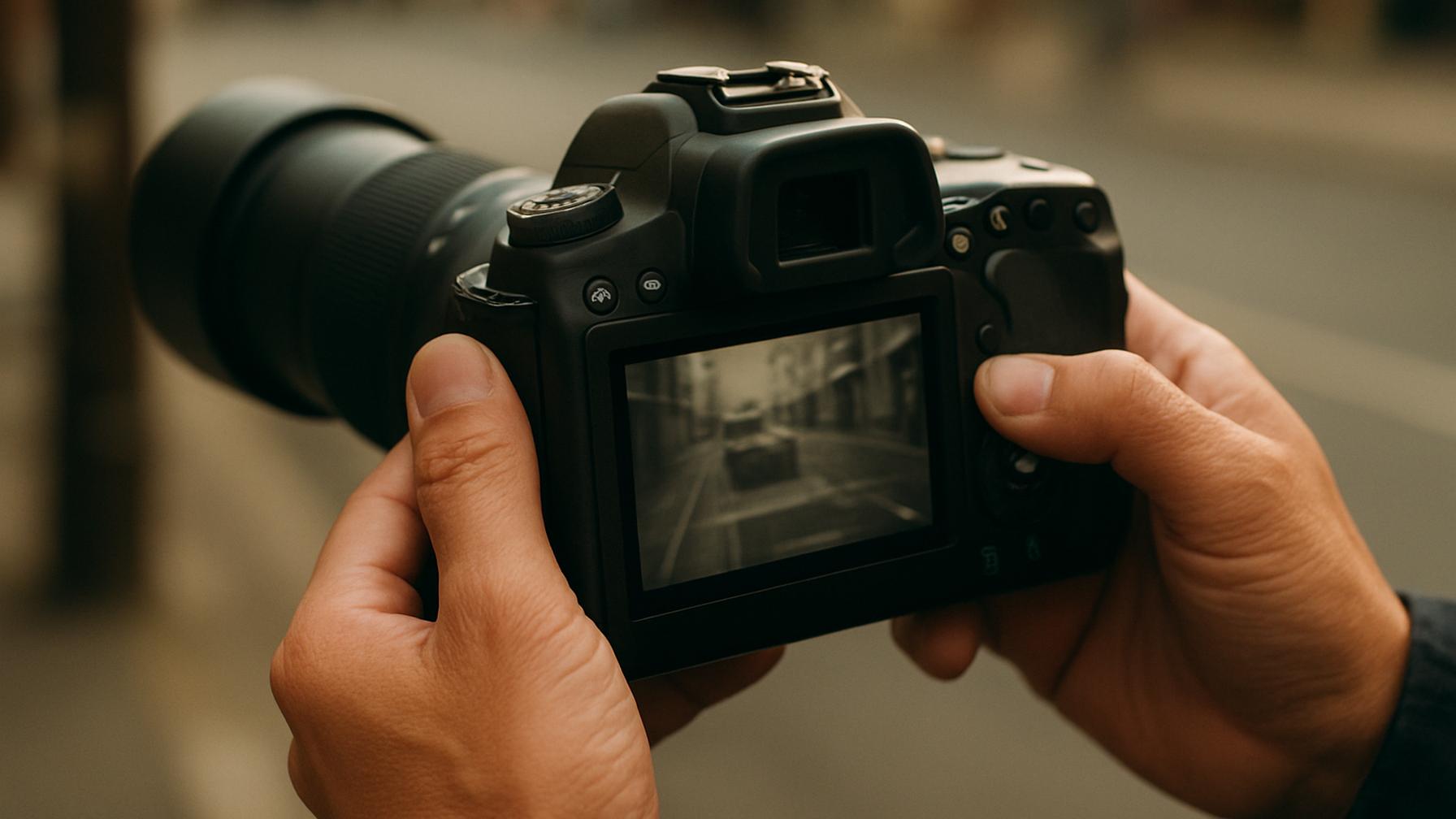 プロが撮影した証拠写真を確認するイメージ