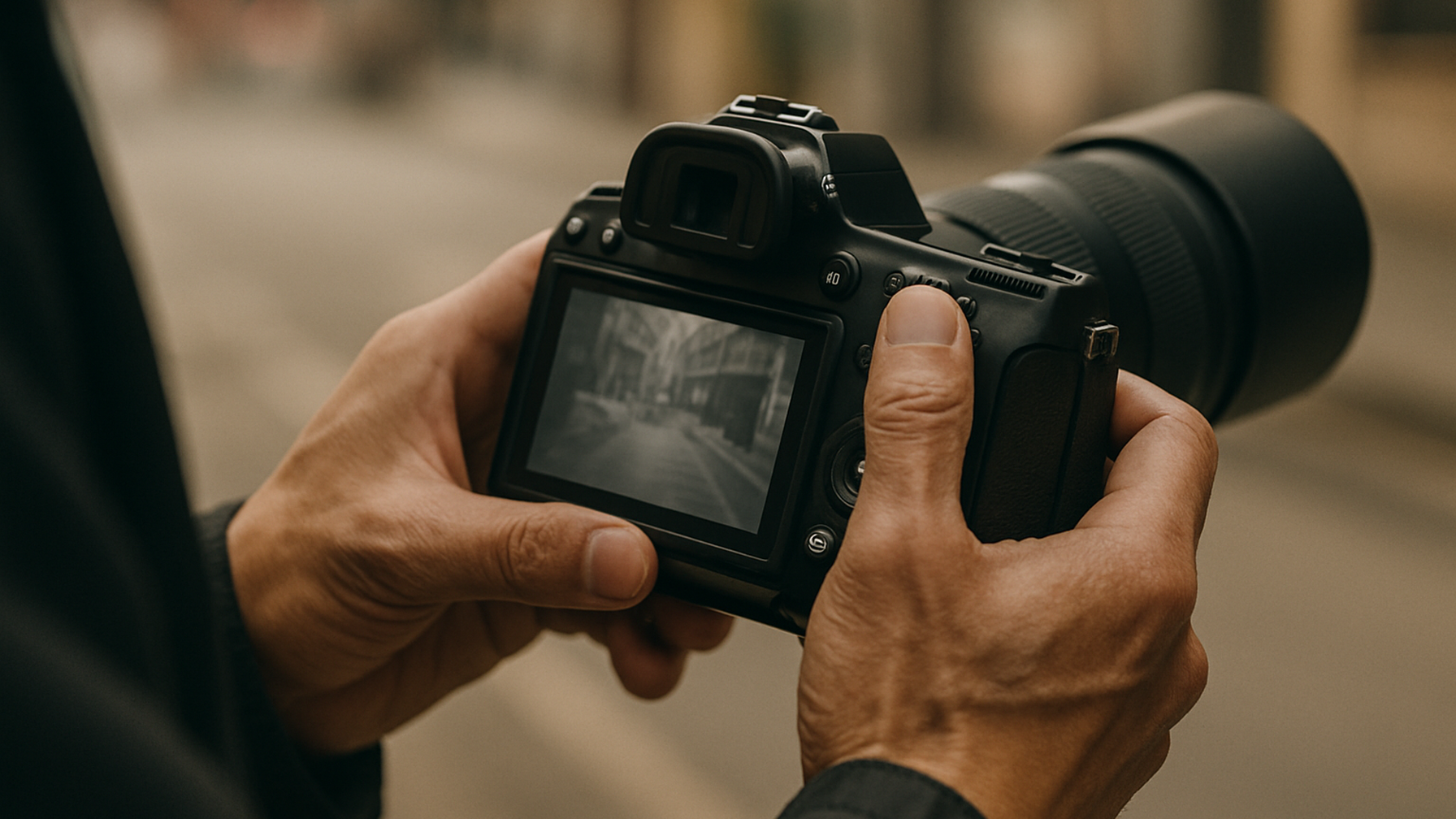 プロが撮影した証拠写真を確認するイメージ