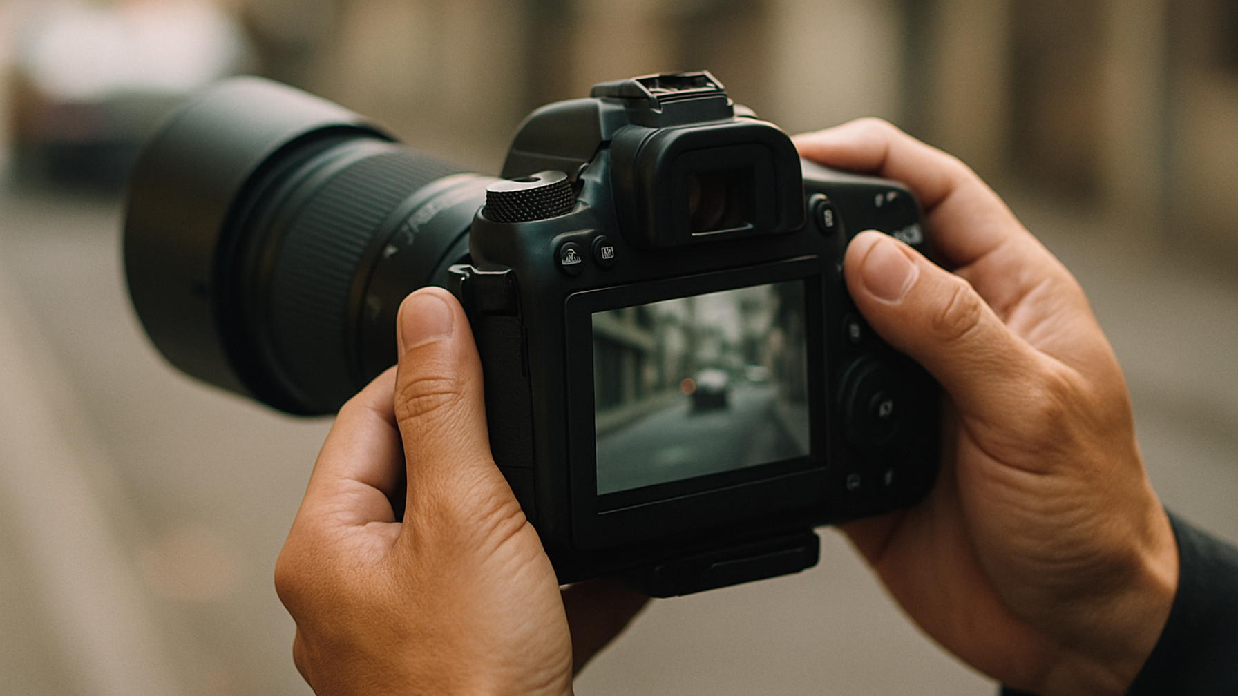 プロが撮影した証拠写真を確認するイメージ