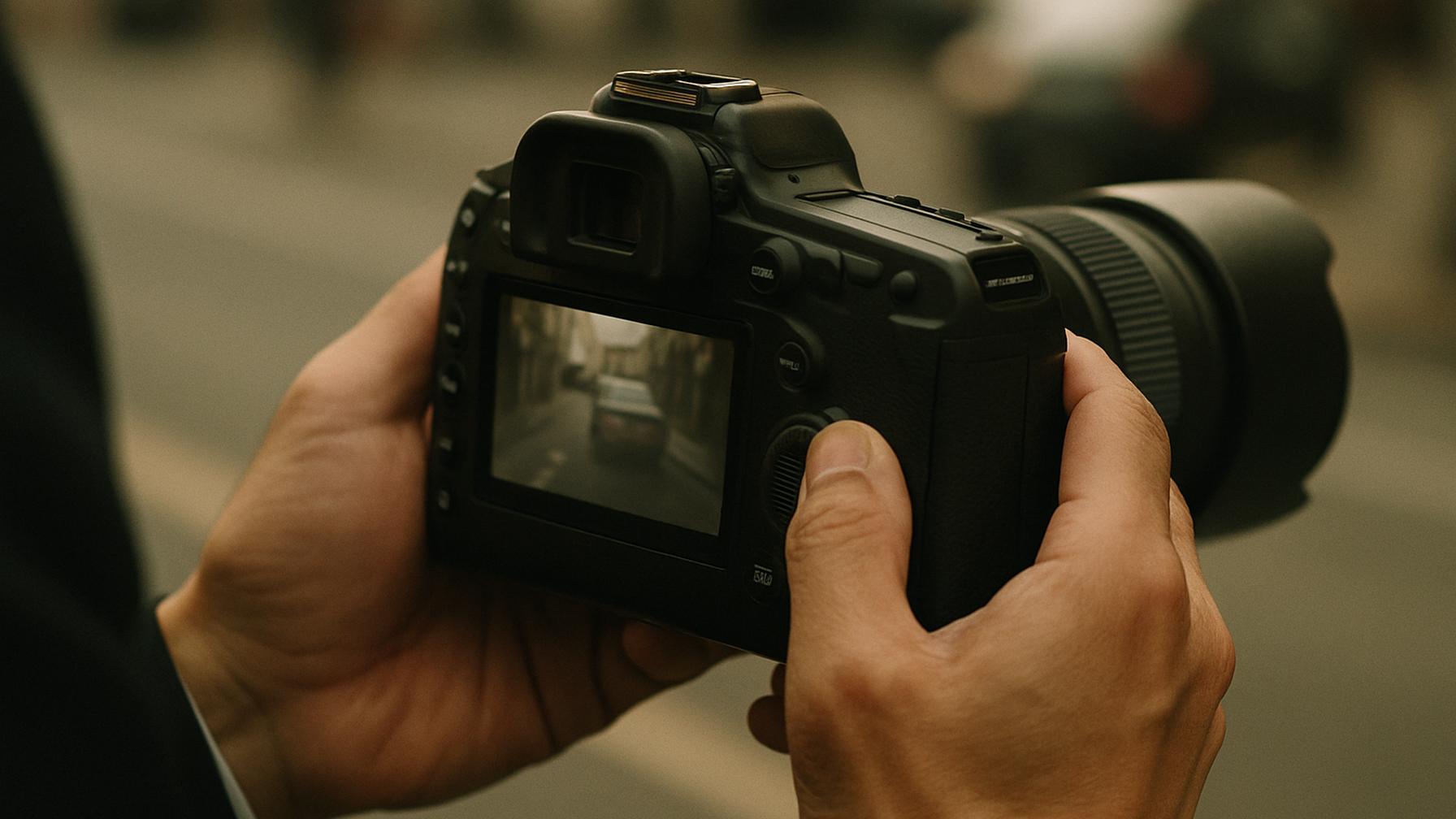 プロが撮影した証拠写真を確認するイメージ
