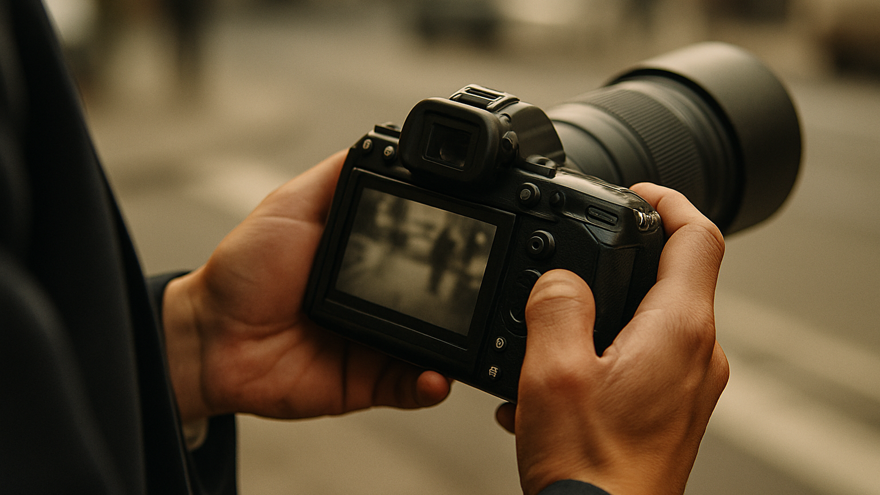 プロが撮影した証拠写真を確認するイメージ