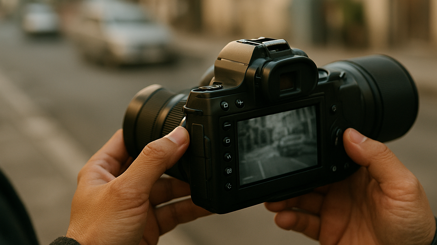 プロが撮影した証拠写真を確認するイメージ