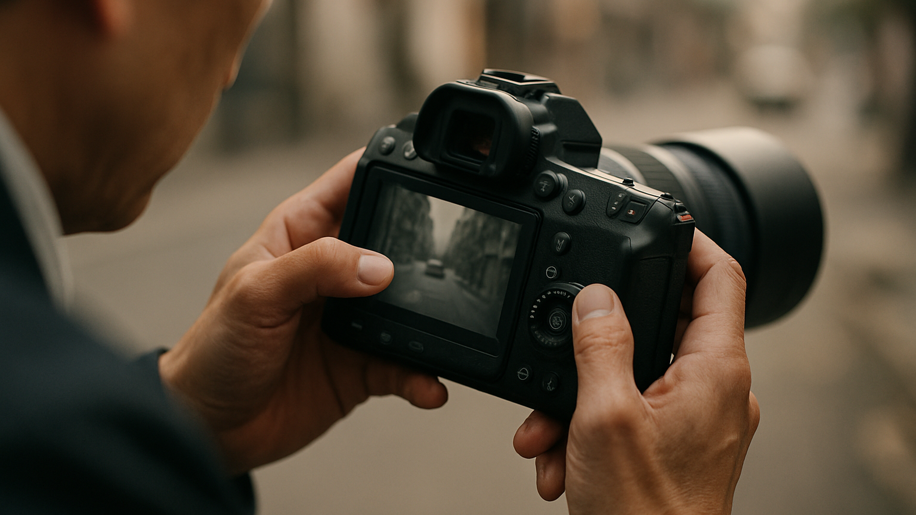 プロが撮影した証拠写真を確認するイメージ