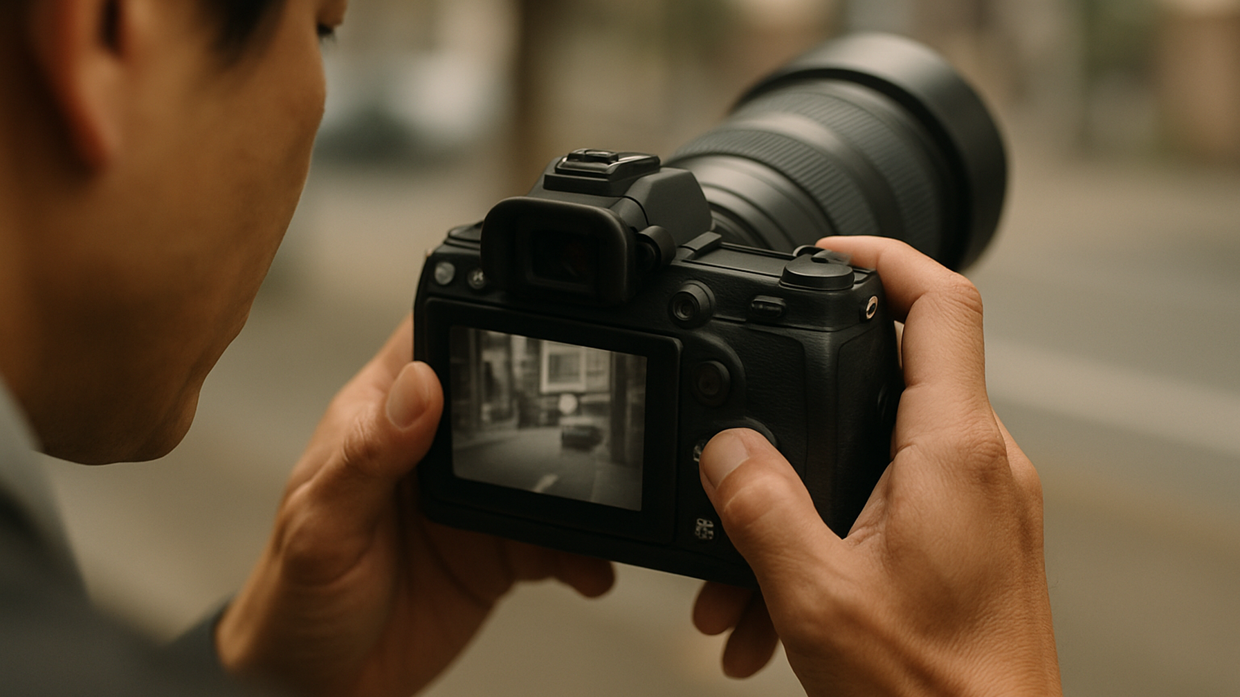 プロが撮影した証拠写真を確認するイメージ