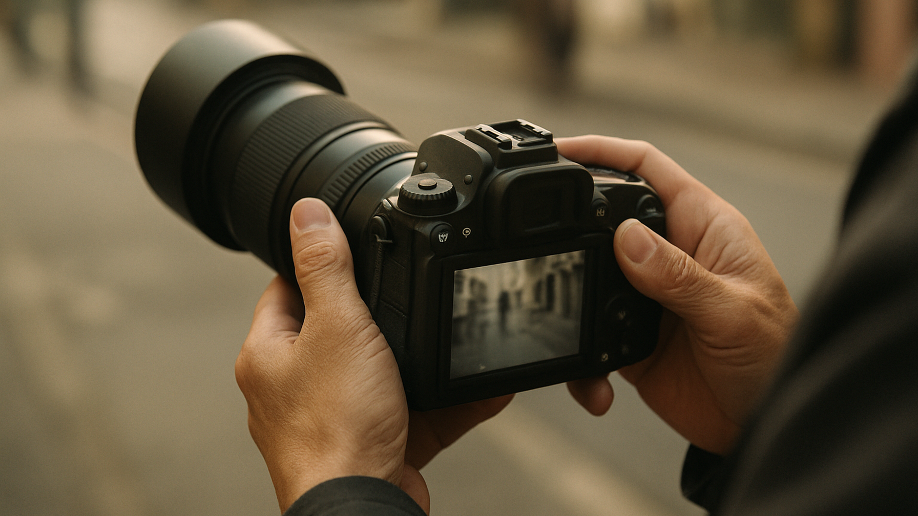 プロが撮影した証拠写真を確認するイメージ