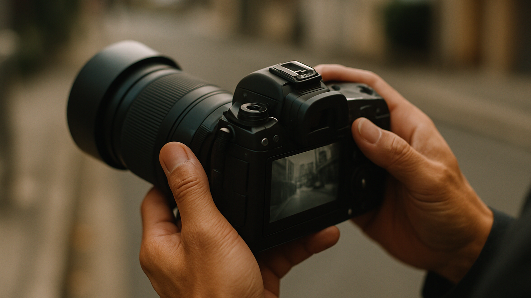 プロが撮影した証拠写真を確認するイメージ