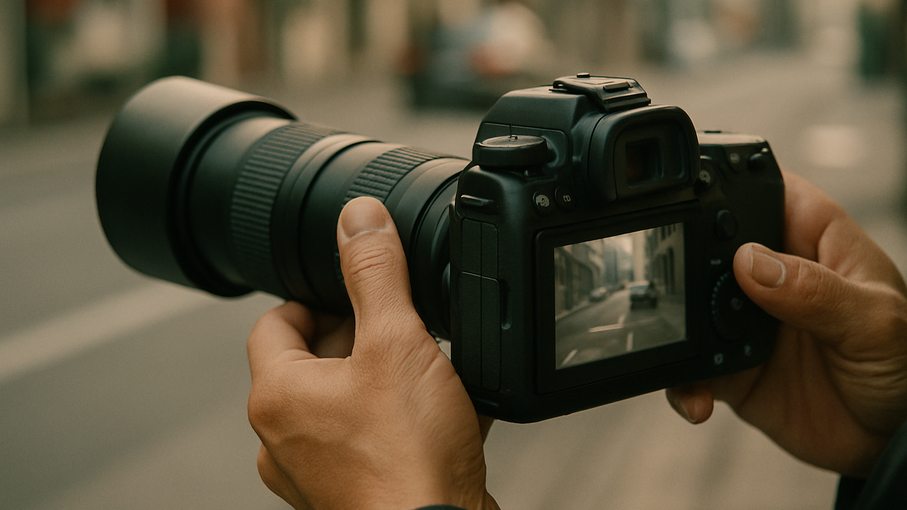 プロが撮影した証拠写真を確認するイメージ