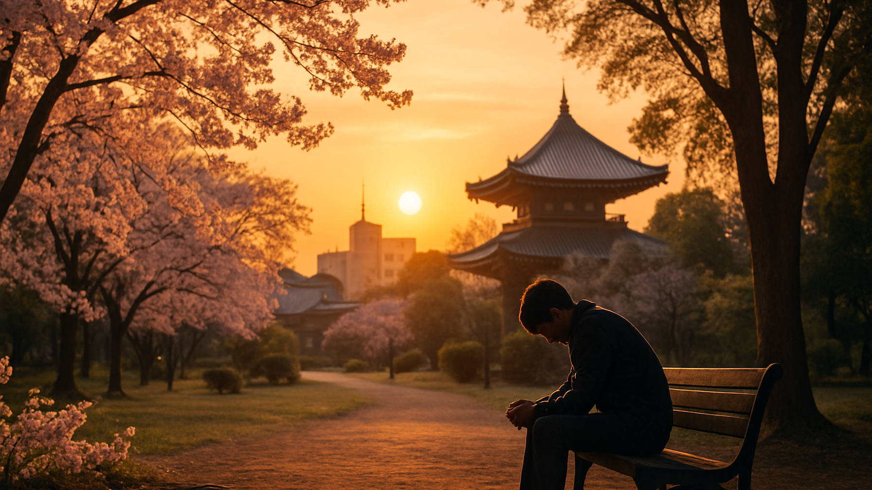 国分寺市で浮気調査を考え、内省する人のシルエット