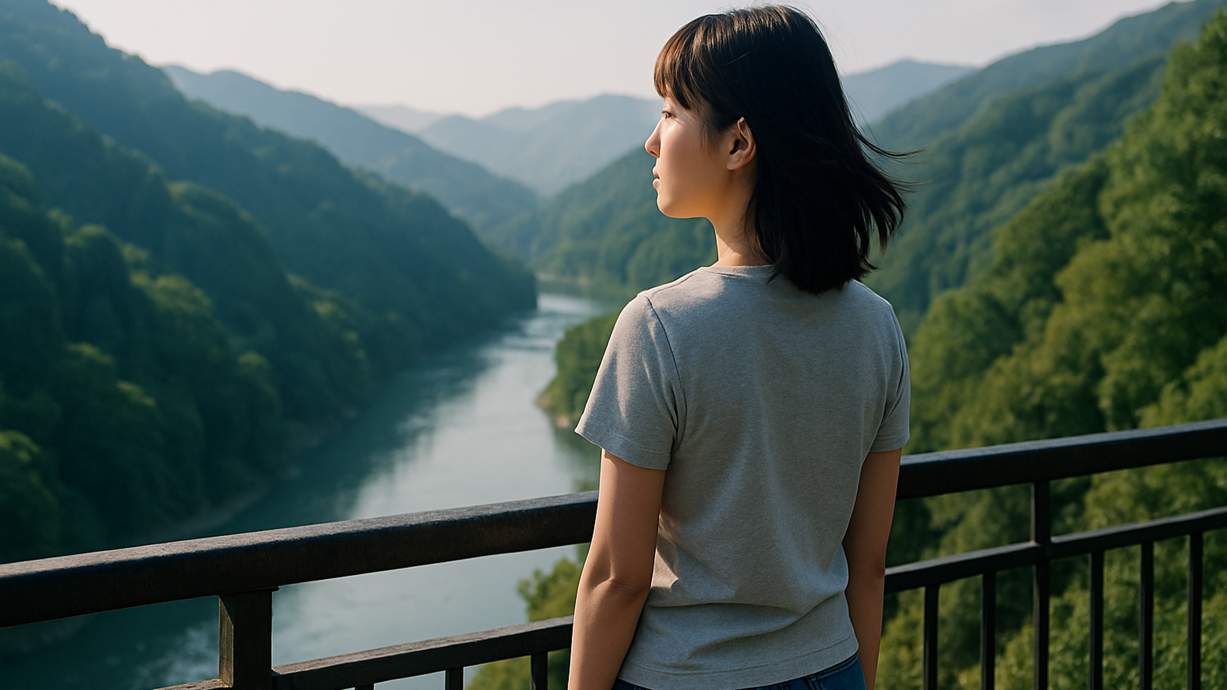 青梅市で浮気調査を考え直す女性の姿