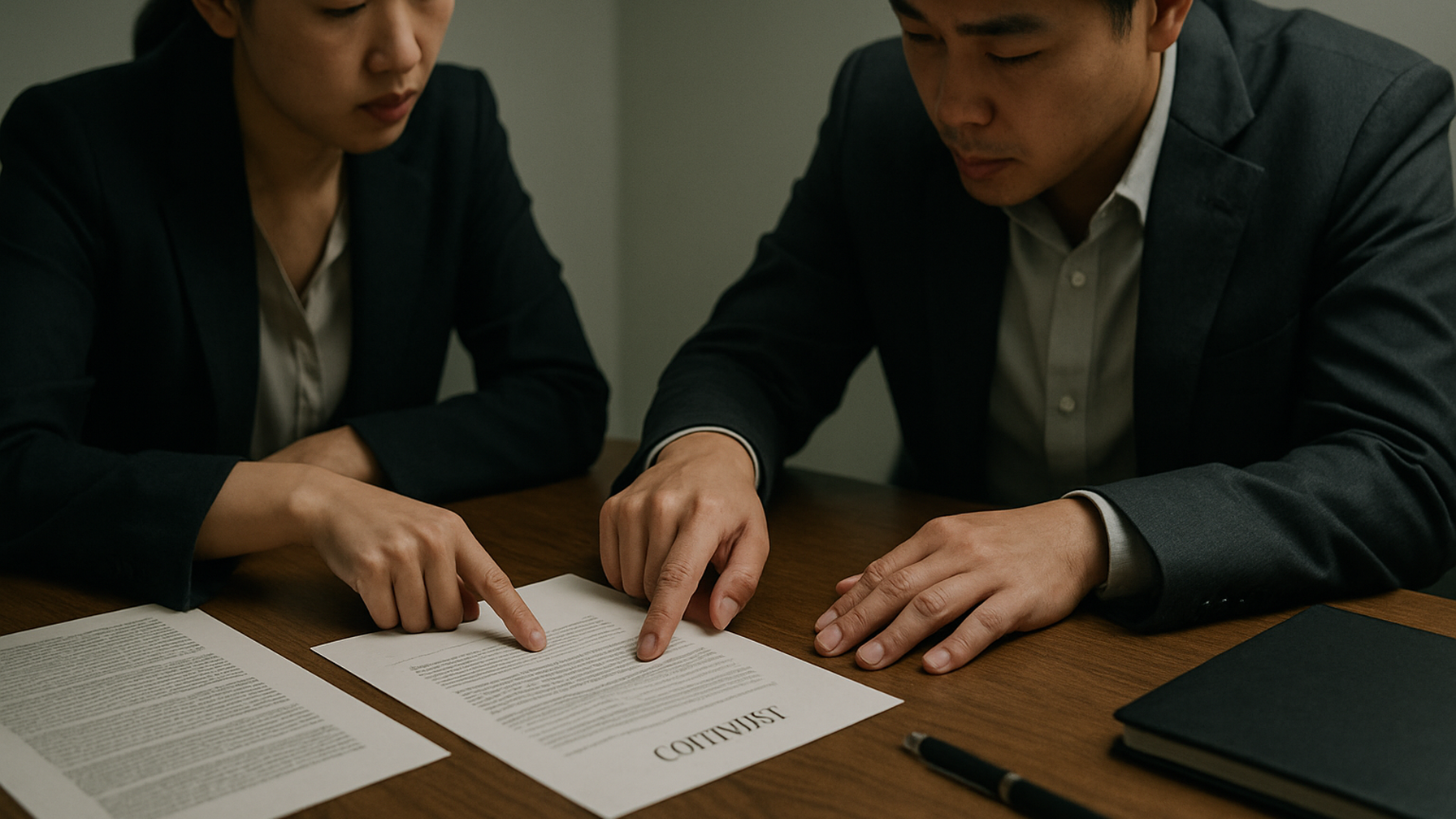 有責配偶者の証拠をもとに慰謝料・離婚交渉の話し合いを行う様子のイメージ