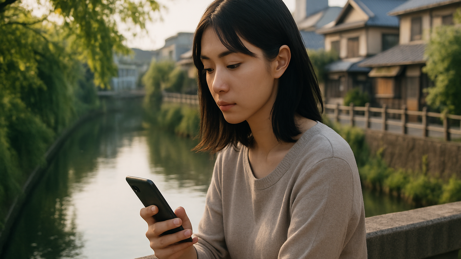 匝瑳市で浮気調査を考える女性の内省的な瞬間